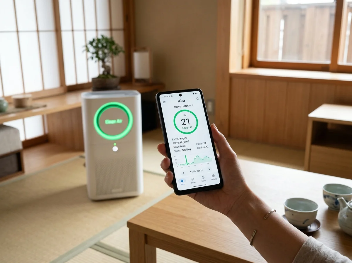 SwitchBot空気清浄機とスマートホーム連携のイメージ
