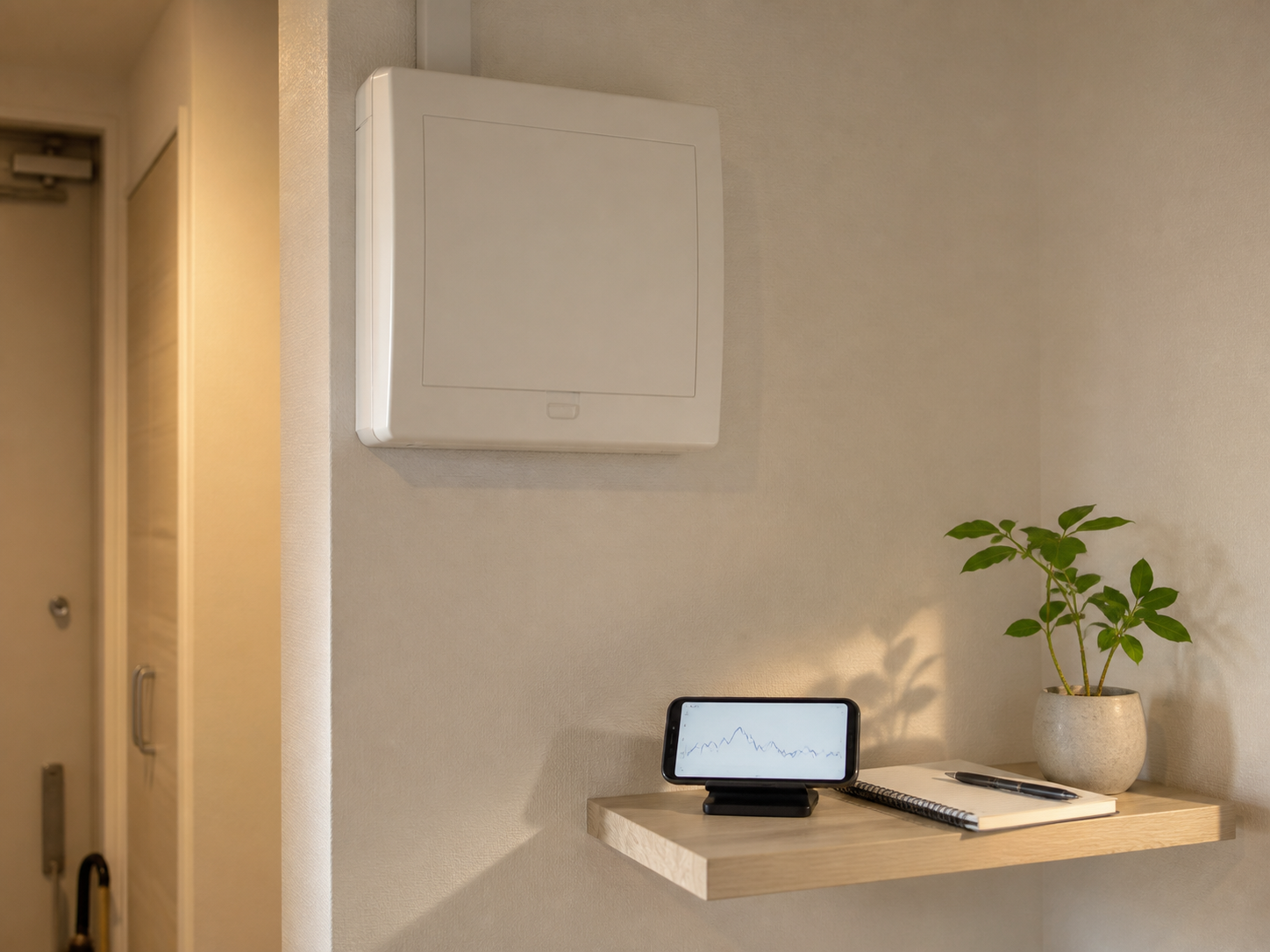 家全体の使用量をスマートメーター側で確認する日本の住まい